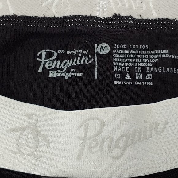 Good Used Condition Men's Penguin Boxer Briefs Black Size Medium - Picture 9 of 9